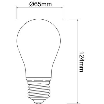 Bombilla LED esférica mate Beneito & Faure 3537 5W E27 luz fría